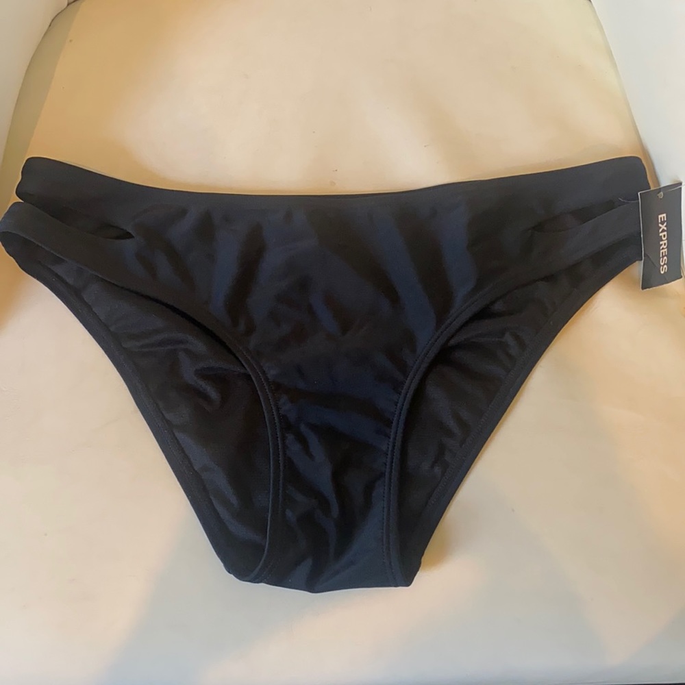 NWT Express black bikini bottom